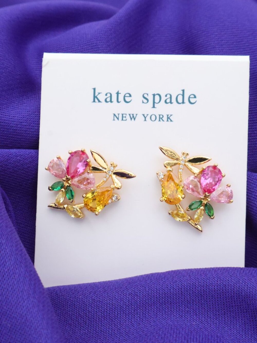 Kate Spade Greenhouse Floral Cluster Stud Earrings